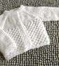 14" Newborn Three Button Baby Cardigan 