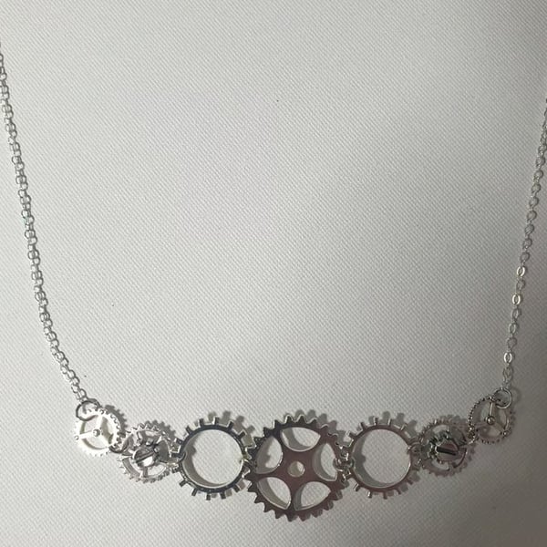 Steampunk Gears Necklace