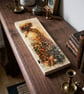 Autumn Forest Spirit Floral Fantasy Portrait Wood Wall Art,