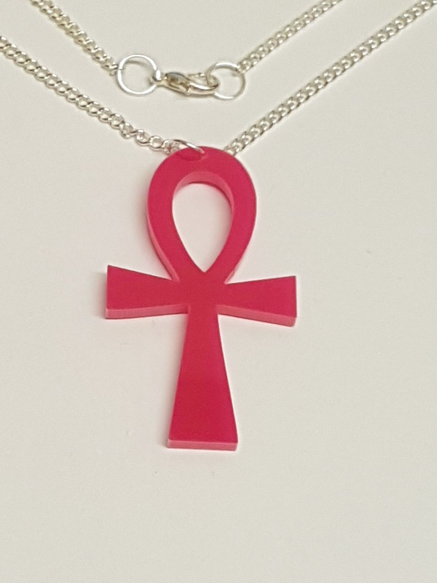 Ankh Cross Necklace - Acrylic