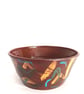 Pottery terracotta, multicolored, bowl, decorative or serving ceramic bowl