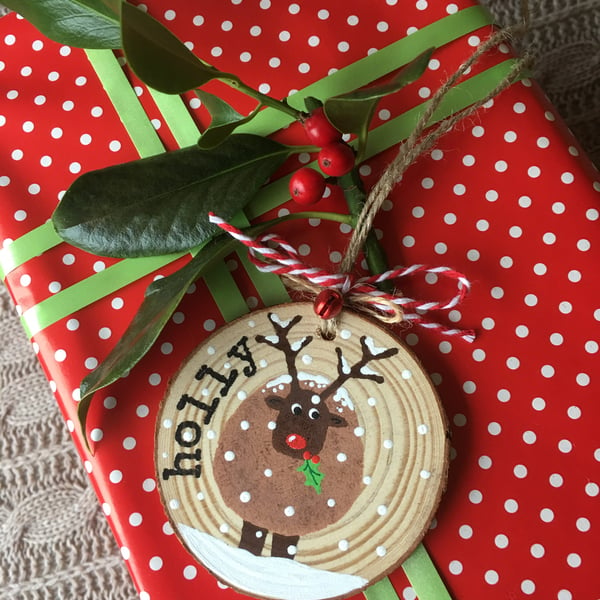 Personalised gift tags : Xmas stocking tags