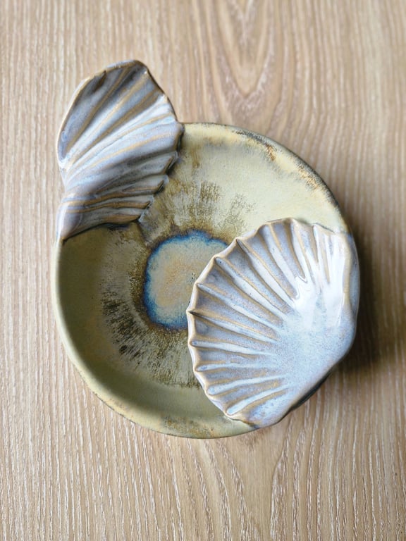 Ceramic Trinket Dish - Shell Inspired