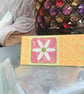 Floral card topped cellophane gift bag - Image 1