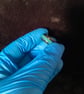 Resin ring handmade lagoon blue 