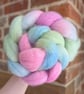 Hand Dyed Falkland Merino Top 99g Spinning Fibre - Sherbet