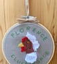 Florence Cluckingale embroidery hoop. - Image 3