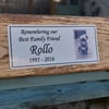 Personalised pet memorial plaque pet dedication marker pet grave plaque