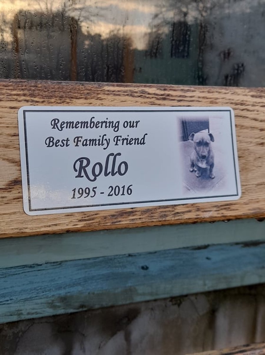 Personalised pet memorial plaque pet dedication marker pet grave plaque