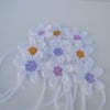 Crochet daises x 9