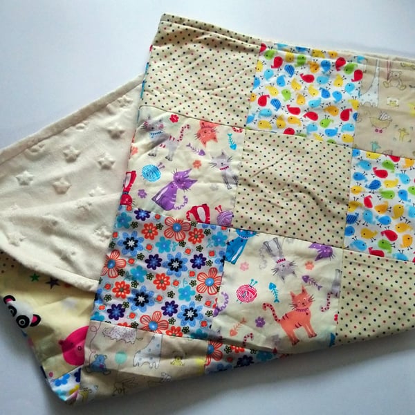 Seconds Sunday - Animal Patchwork Baby Blanket 