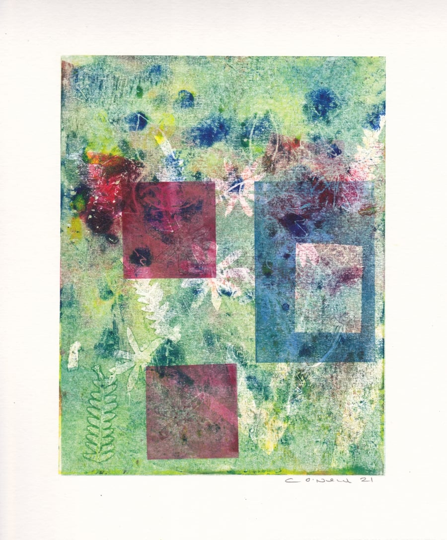Hazy days of summer - Monoprint