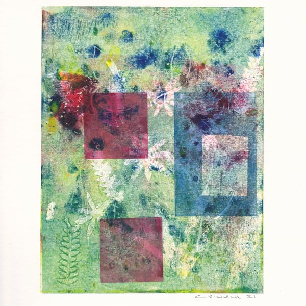 Hazy days of summer - Monoprint