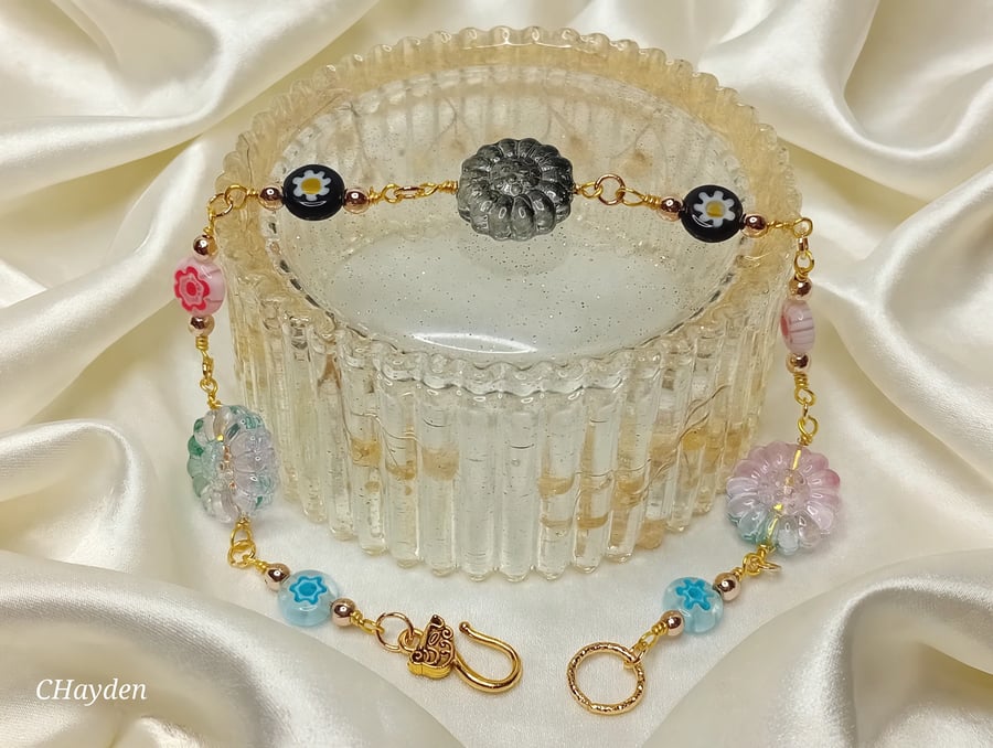 Hand Wrapped Glass Bracelet