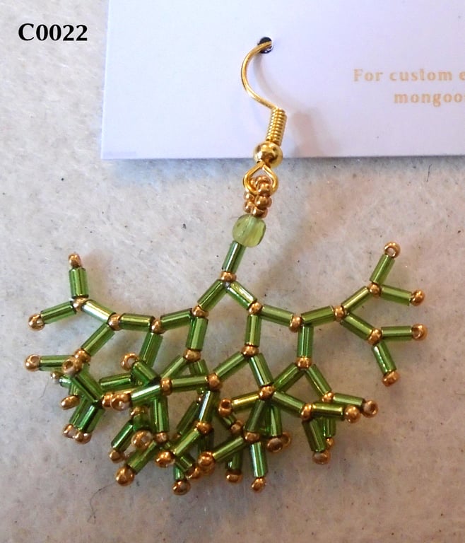 Fractal-style earrings (customisable)