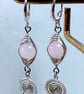 Wire Wrapped Gemstone Earrings