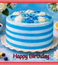 Happy Birthday Cake Greeting Card A5 