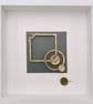 Kivi - Original Botanical Art with Rose Petals, Gold and Rock Crystal - Image 2