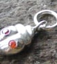 Fine Silver Ladybird Charm Set With CZ Stones and Sterling Silver Loop - Image 6