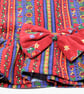 Babycord Red Patterned Jacket 6 - 12 Months - Image 3