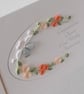 Coral 35th wedding anniversary congratulations card with paper quilling - Image 3