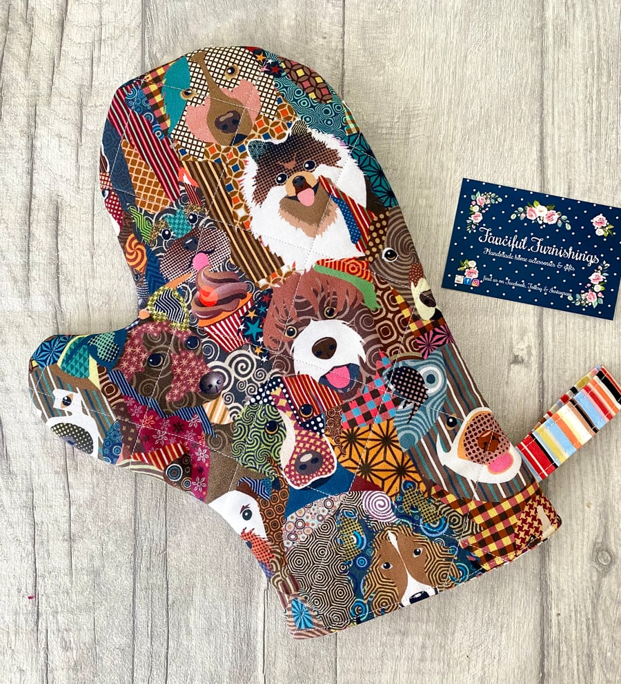 Oven Mitt - dog design - Oven Glove