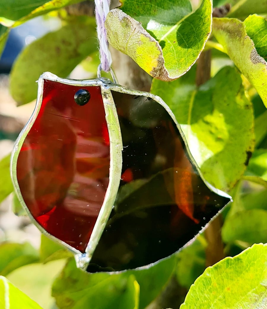 Stained Glass Robin Tree Decoration 