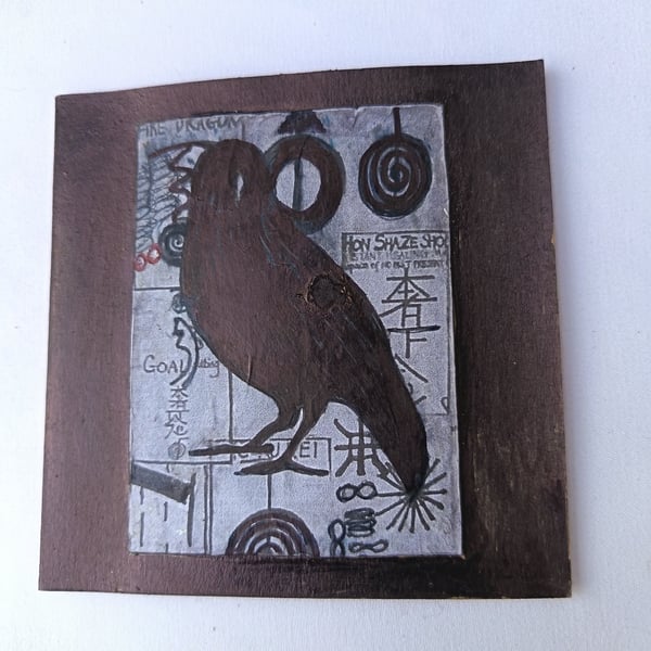 Crow Rune Reiki Mini card