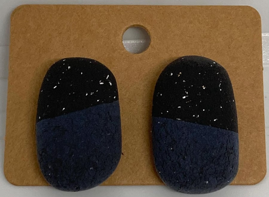 Outlet Night sky oval studs