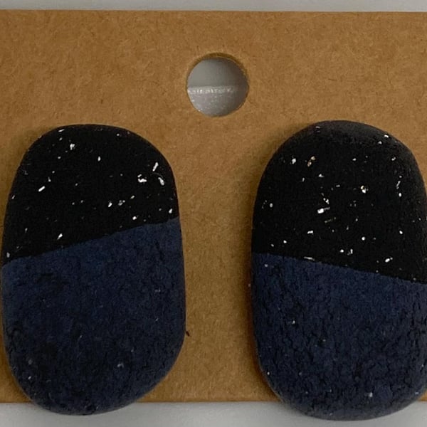 Outlet Night sky oval studs