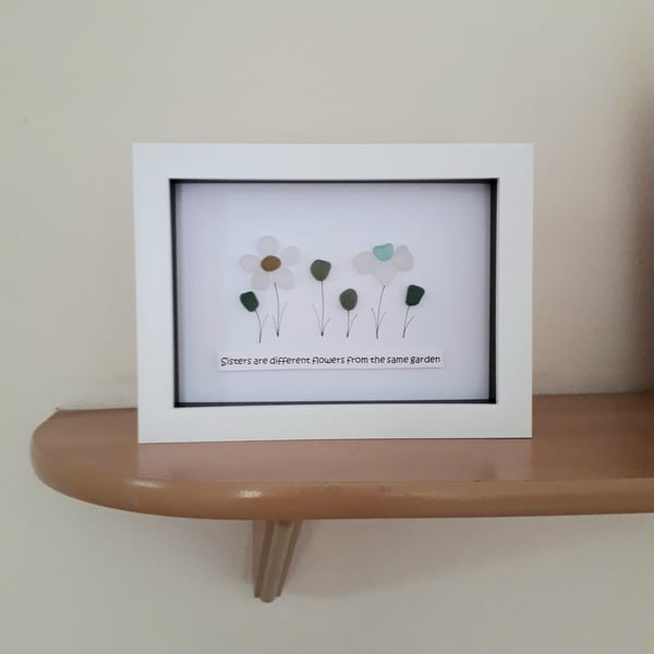 Sea Glass Art, Unique Gifts for Sisters