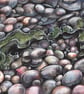 Seaweed and Pebbles - ORIGINAL PAINTING - Image 1