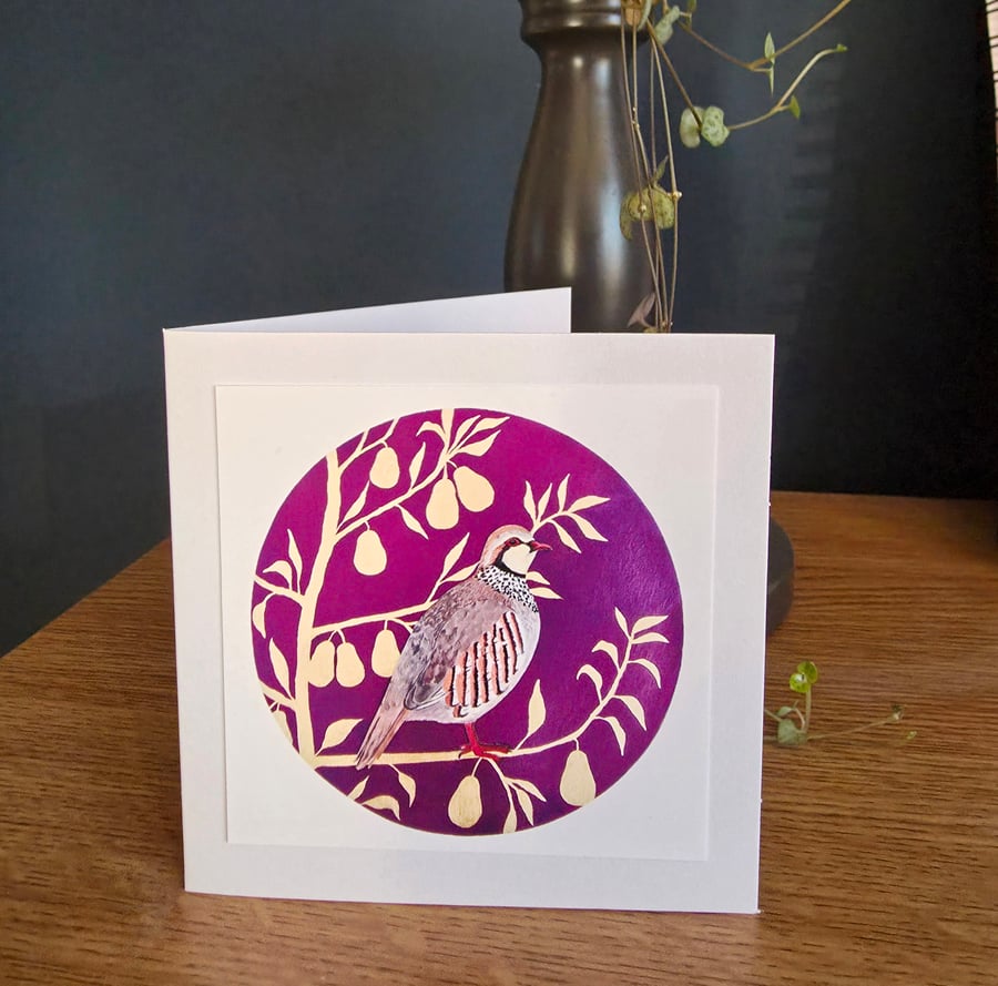 A Partridge in a Pear Tree Christmas Card