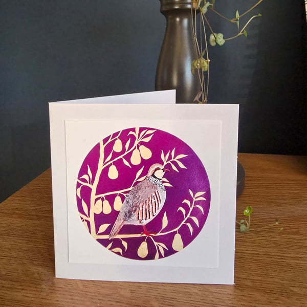 A Partridge in a Pear Tree Christmas Card