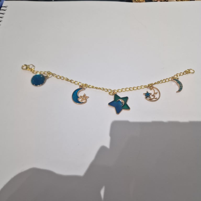 Sky charm gold bracelet