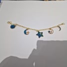 Sky charm gold bracelet