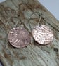 Hammered Copper Disc Earrings (ERCUDGDC1) - UK Free Post - Image 5