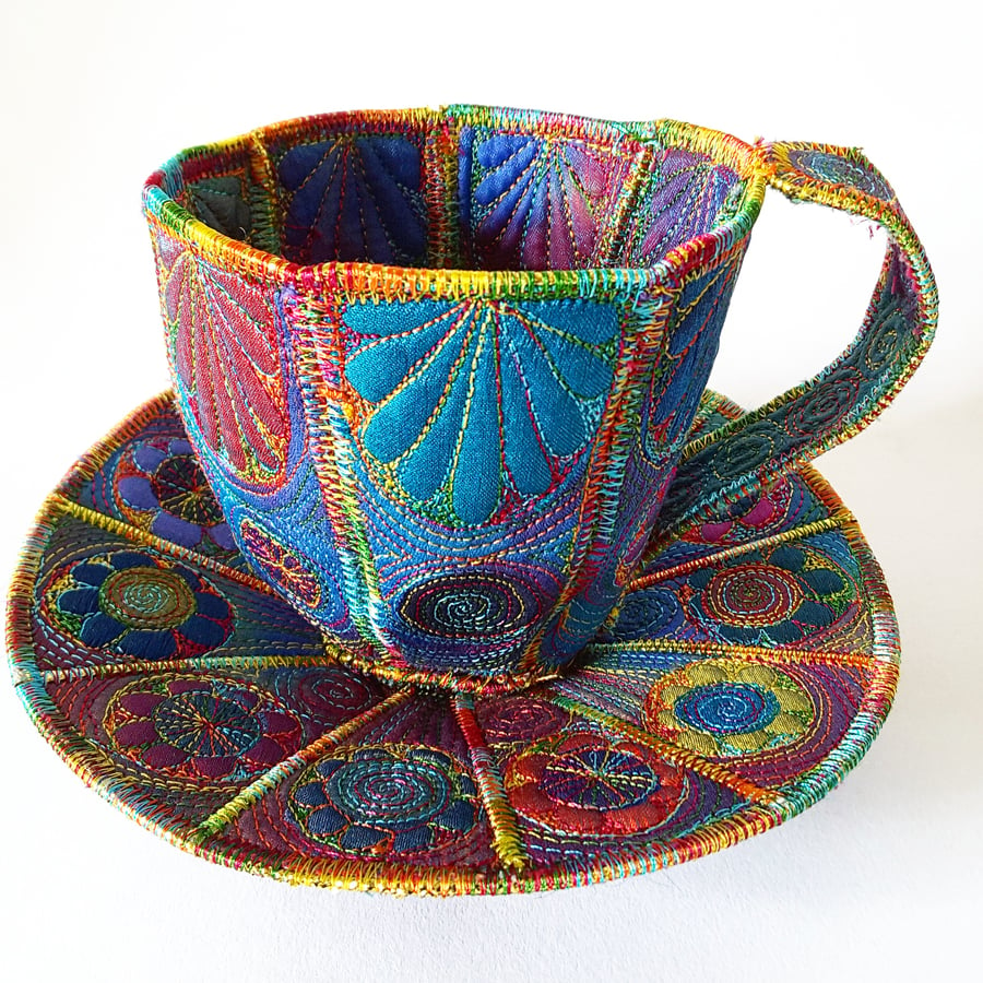 3D Textile Cup & Saucer