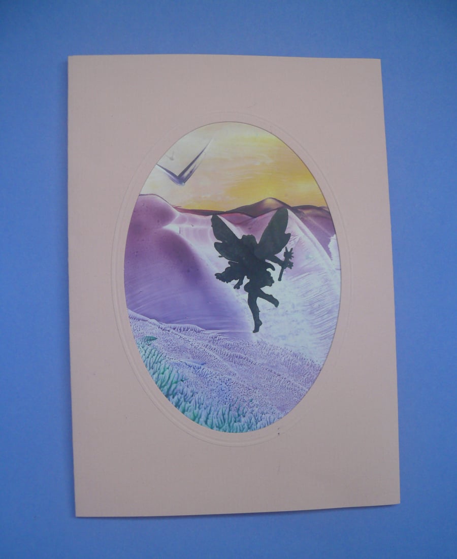 Original Encaustic Art Card - Blank