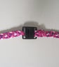Lanyard for Identity Badge and Key, Kumihimo Braided Cotton in Pink and Purple - Image 5