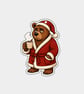 Unique Funny Christmas Gift Tags For Adults, 6pk - Brown Bear In Robe