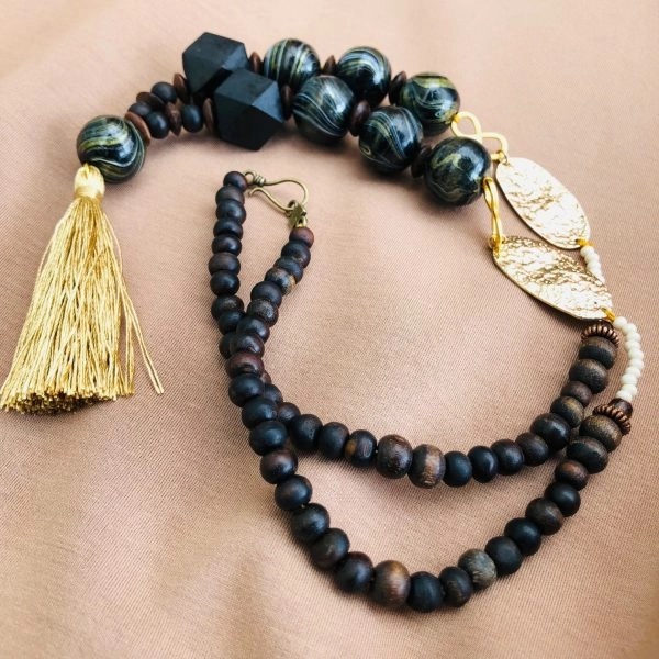 LONG BOHO TASSLED NECKLACE 