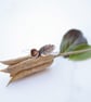 Dainty sterling silver leaf ring, botanical ring, nature jewellery - Image 6