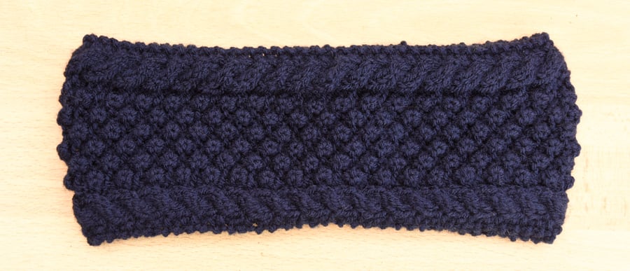 aran style ladies headband