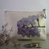 Perfectly Imperfect - Coin purse - small zipped pouch - forget me not print