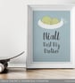 Best Big Sister or Brother, personalised 'Smiler' print, christening new baby - Image 2
