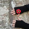 Poppy mittens, fingerless gloves, gift guide for her