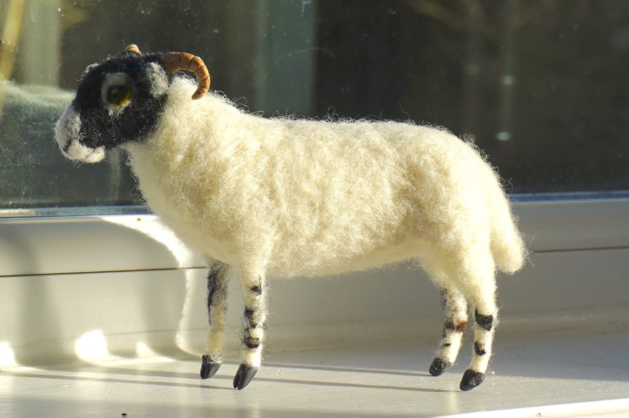 Swaledale Sheep Needle Felted