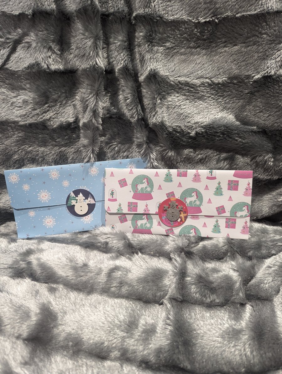 2-Pack Christmas Money or Voucher Wallets