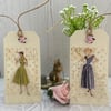 1950’s inspired tags, set of two (JY22)